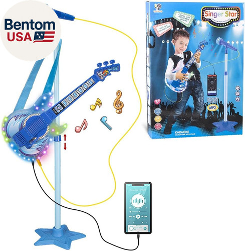 Guitar and microphone - microphone, for